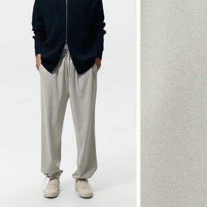 Zara Man Grey Technical Jogger Trousers Size Medium